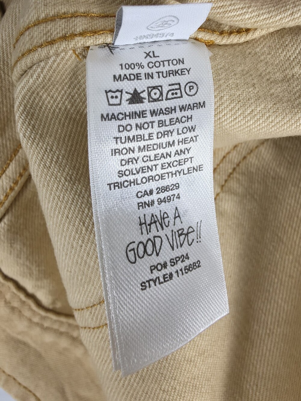 NWT Stüssy Quality Workgear Canvas Zip-Front Jacket - XL - Picture 6 of 6
